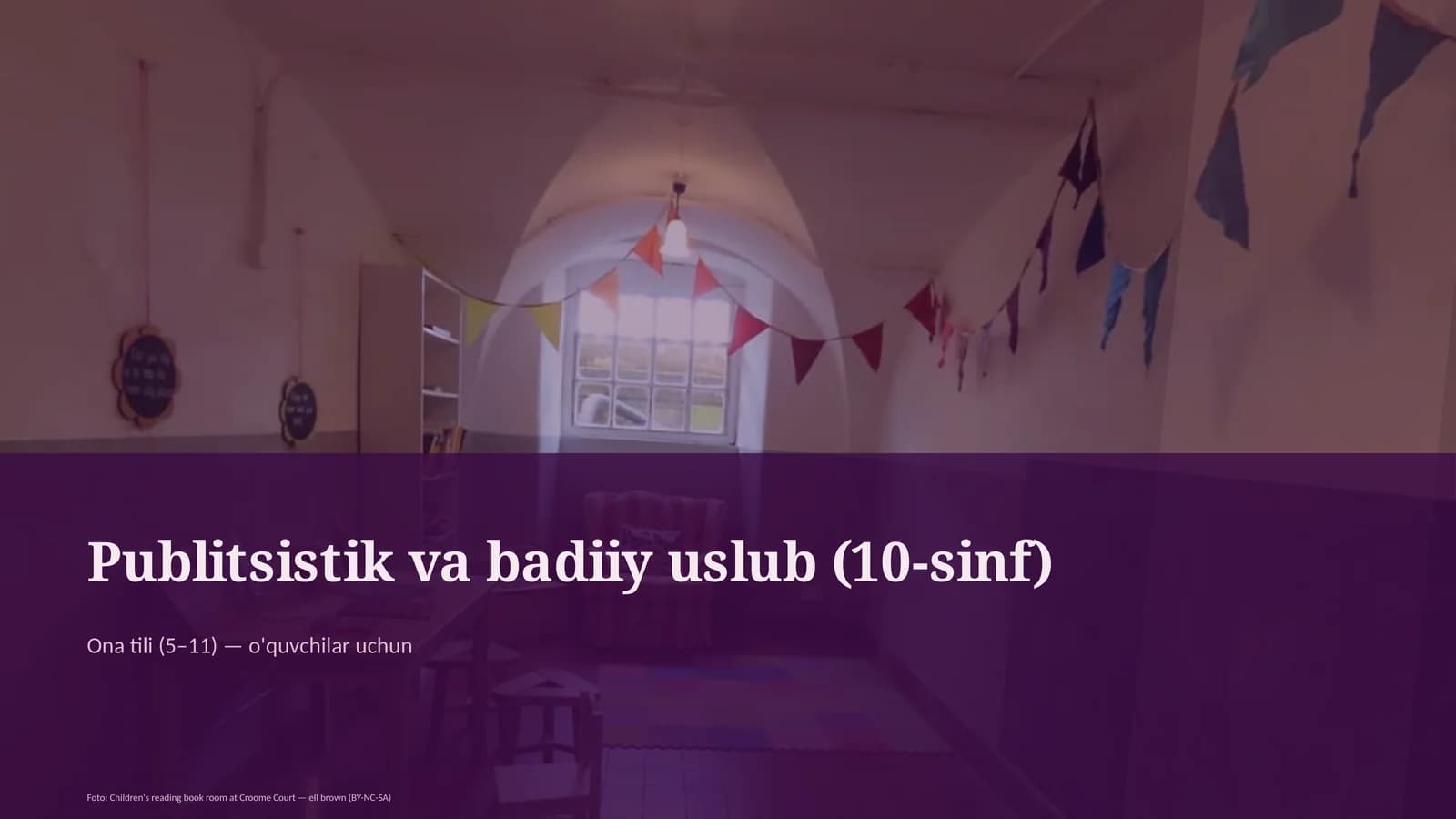 Publitsistik va badiiy uslub (10-sinf)