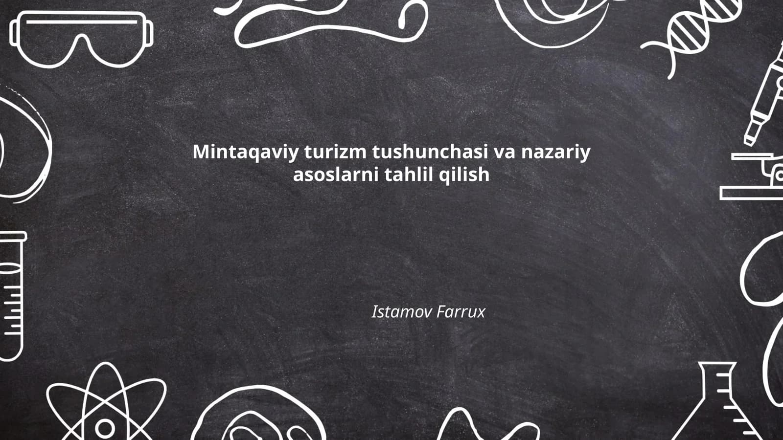 Mintaqaviy turizm tushunchasi va nazariy asoslarni tahlil qilish