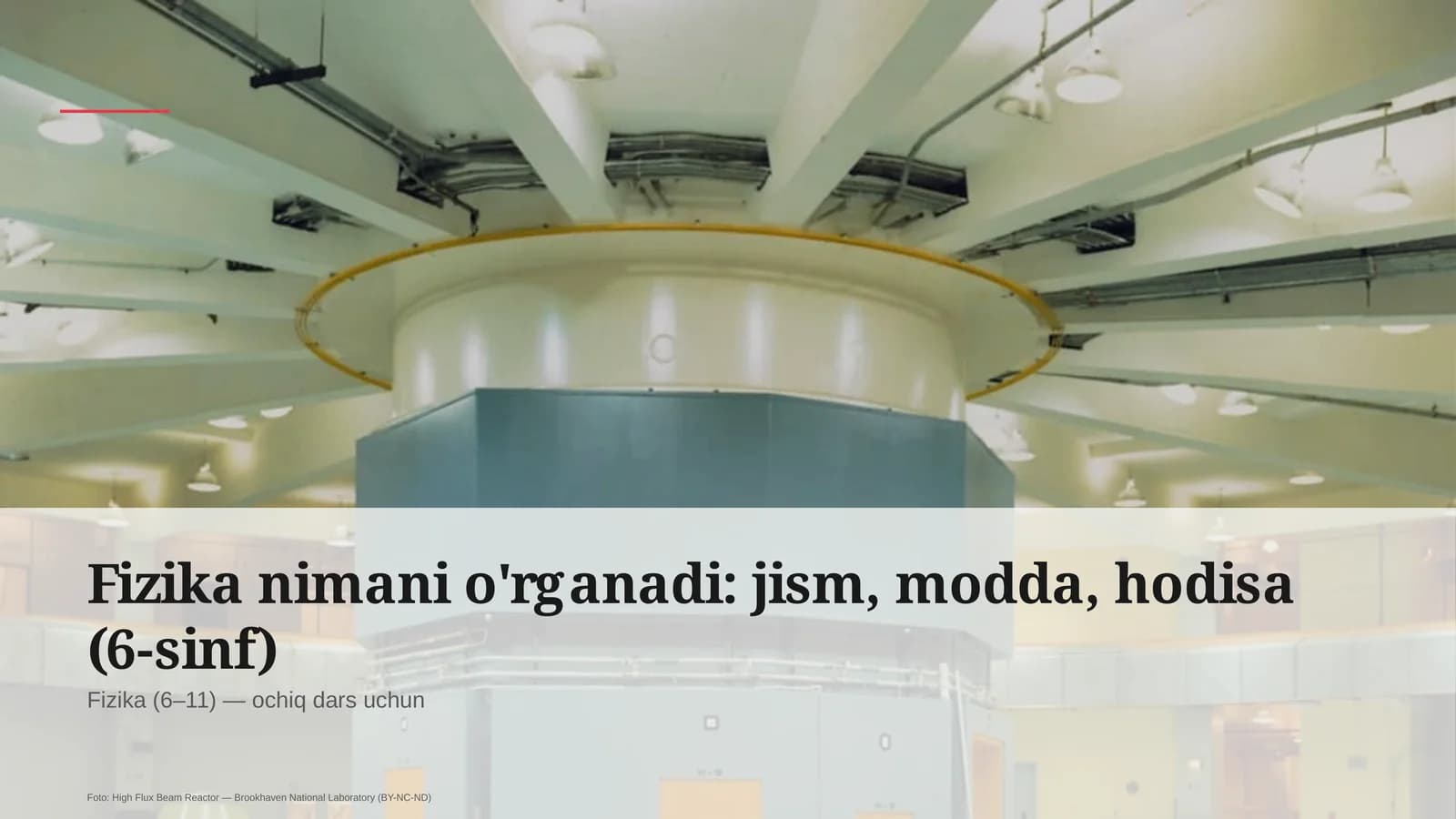 Fizika nimani o'rganadi: jism, modda, hodisa (6-sinf)