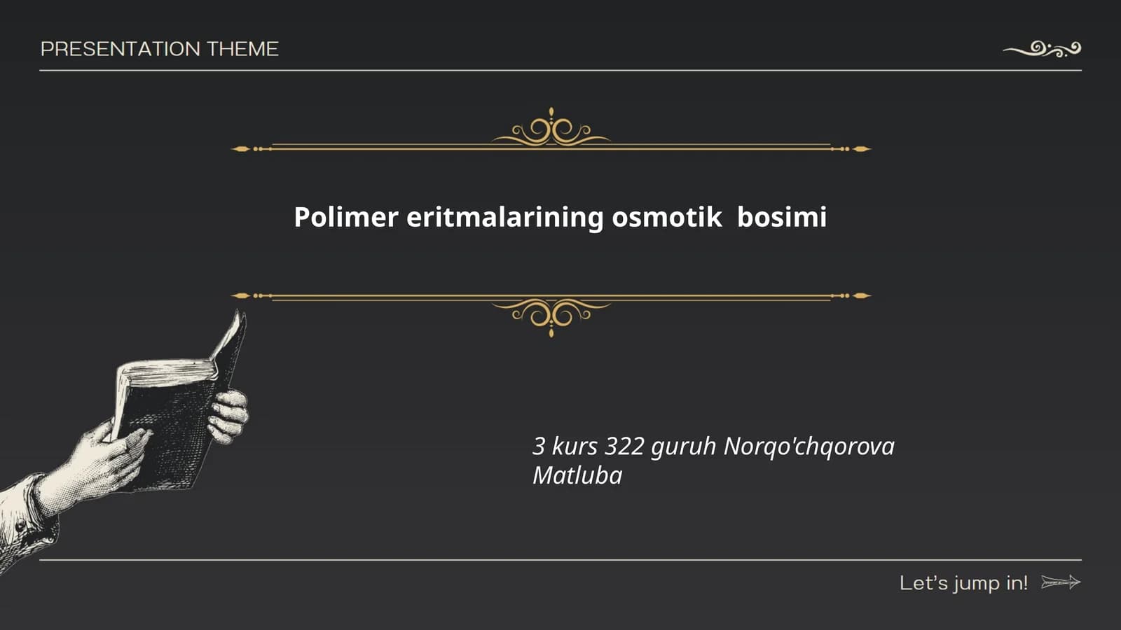 Polimer eritmalarining osmotik bosimi