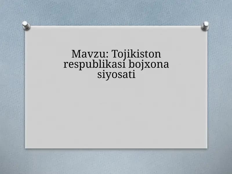 Tojikiston Respublikasi