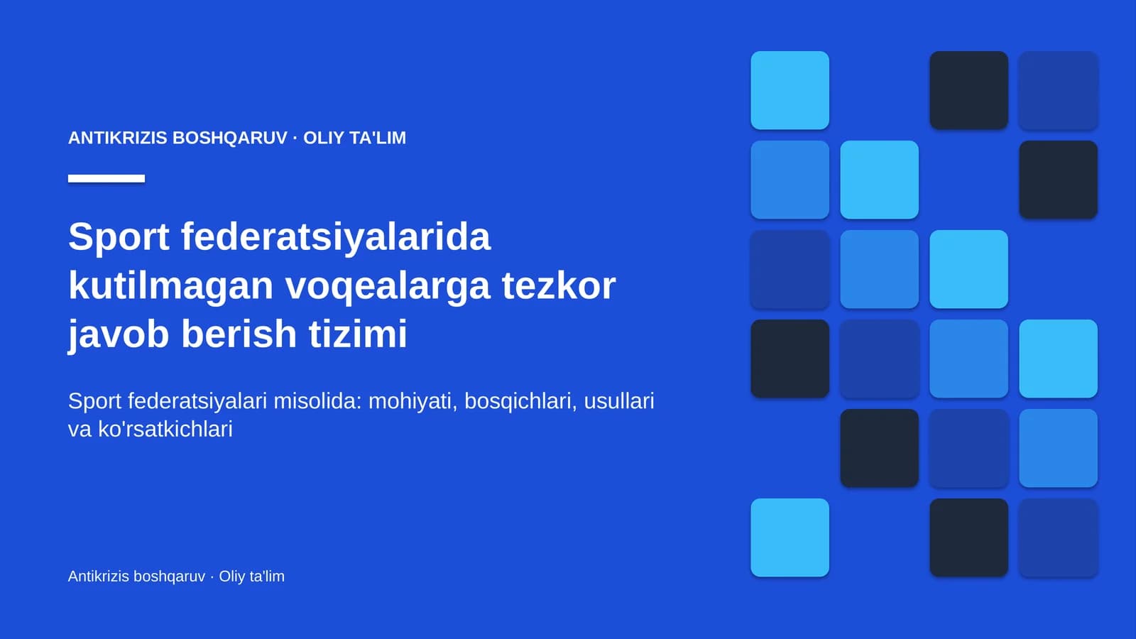 sport federatsiyalarida kutilmagan voqealarga tezkor javob berish tizimi 1548