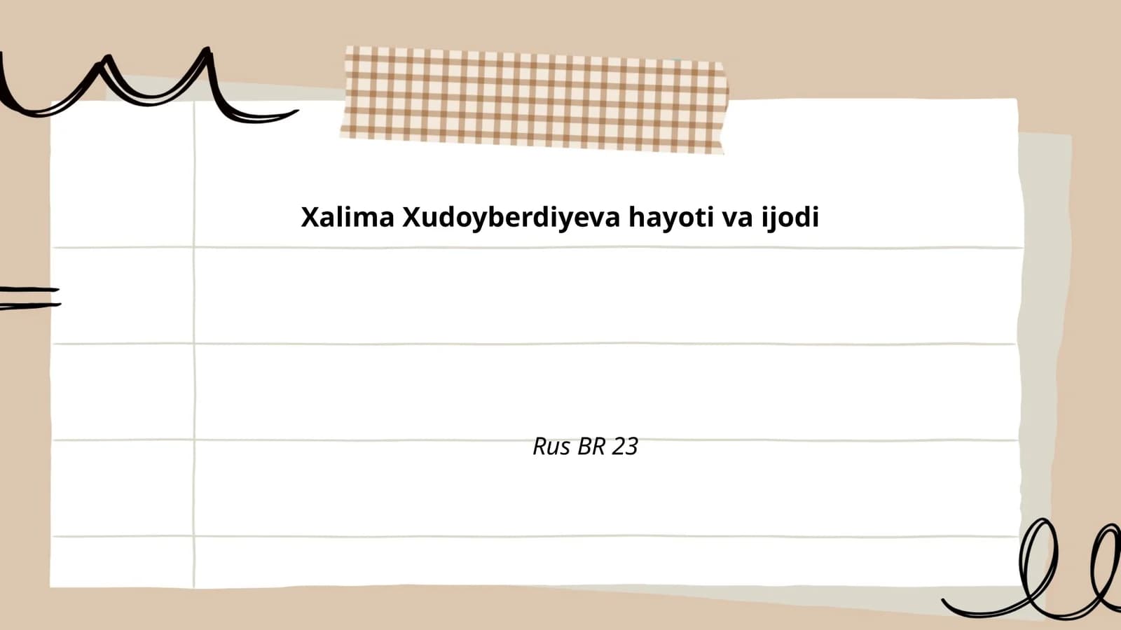 Xalima Xudoyberdiyeva hayoti va ijodi