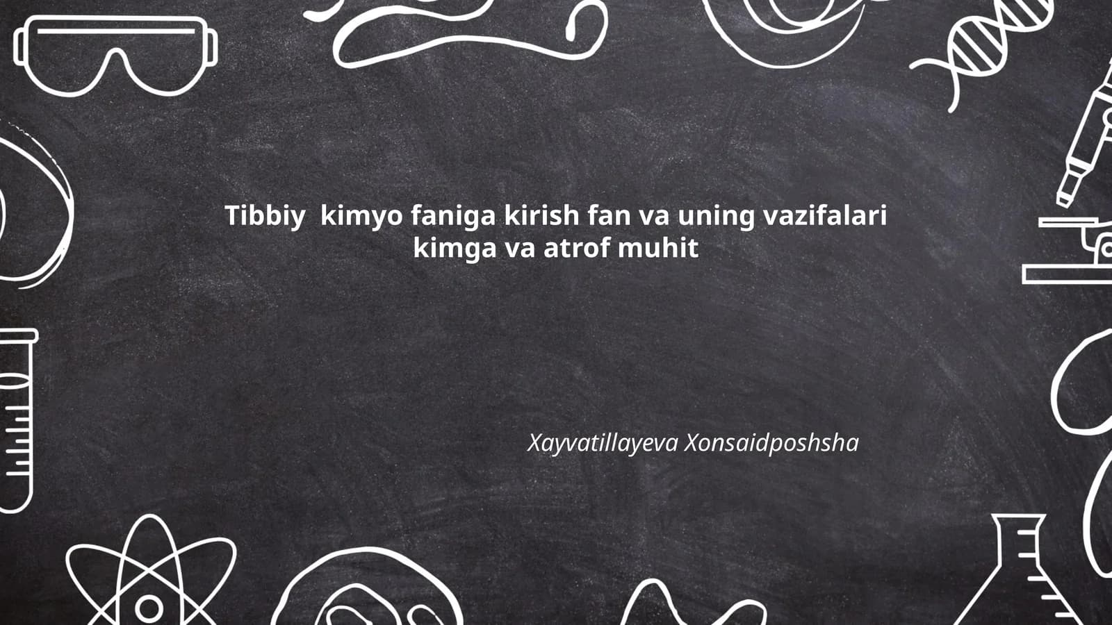 Tibbiyot kimyosi