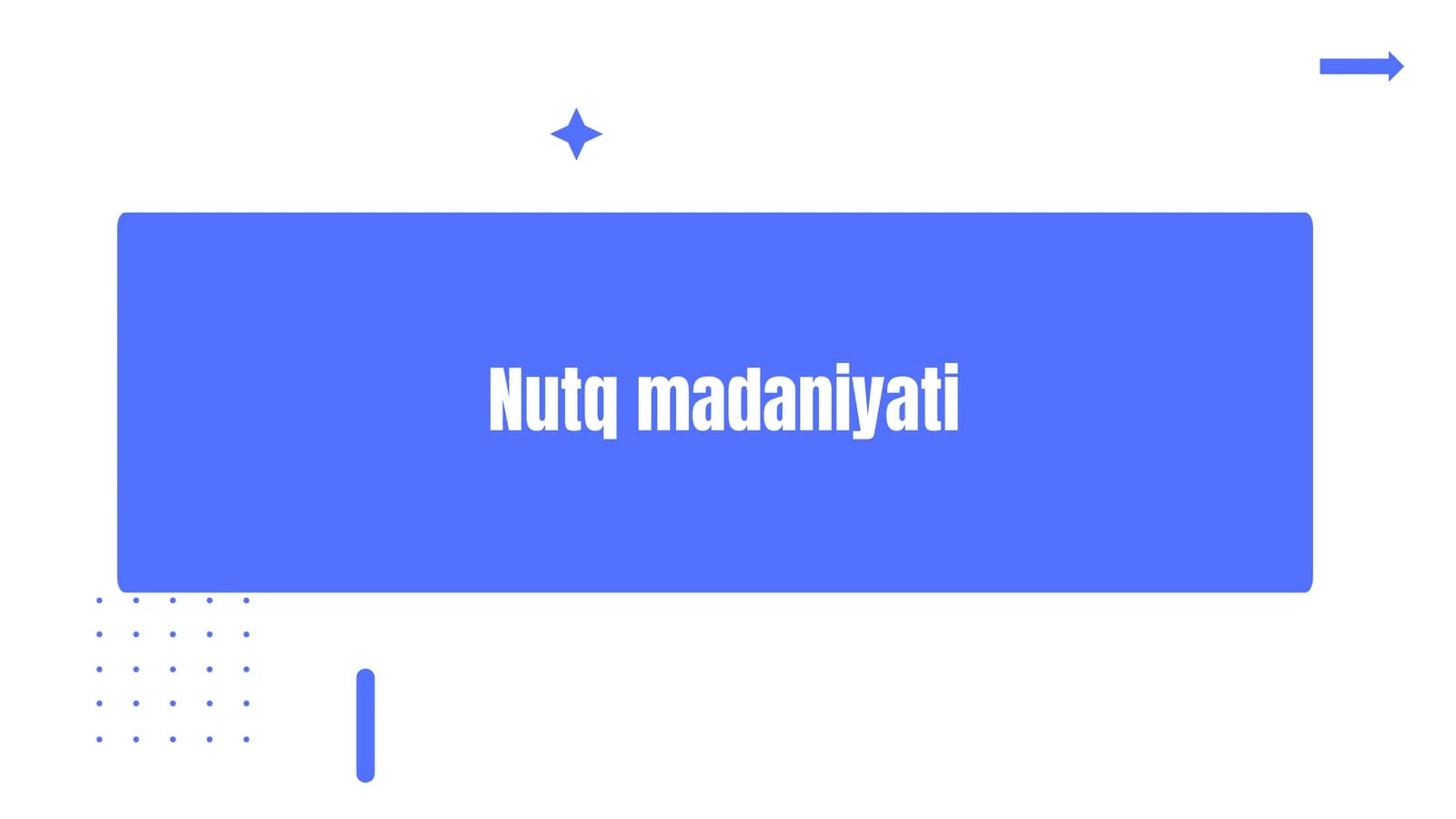Nutq madaniyati
