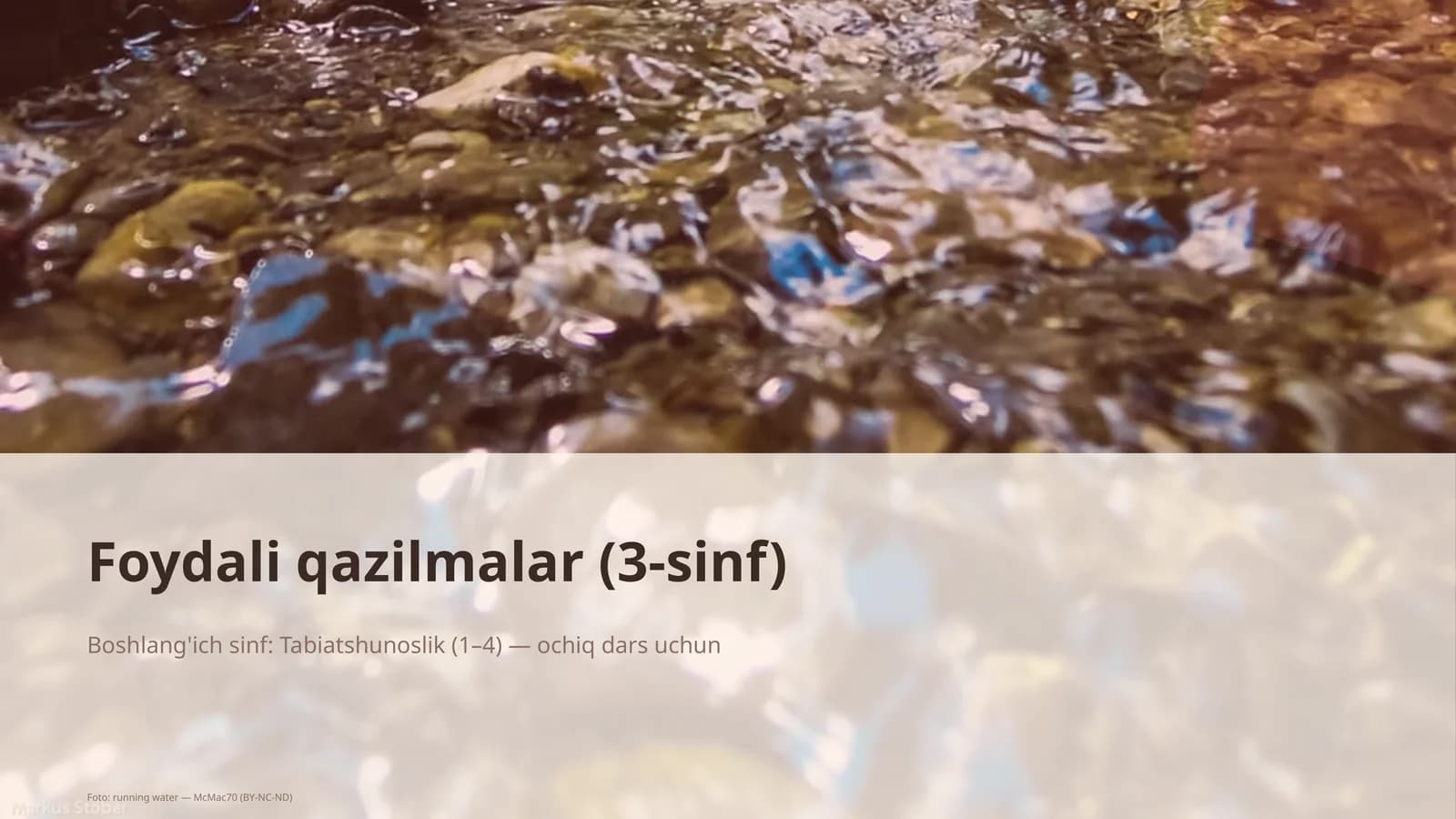 Foydali qazilmalar (3-sinf)