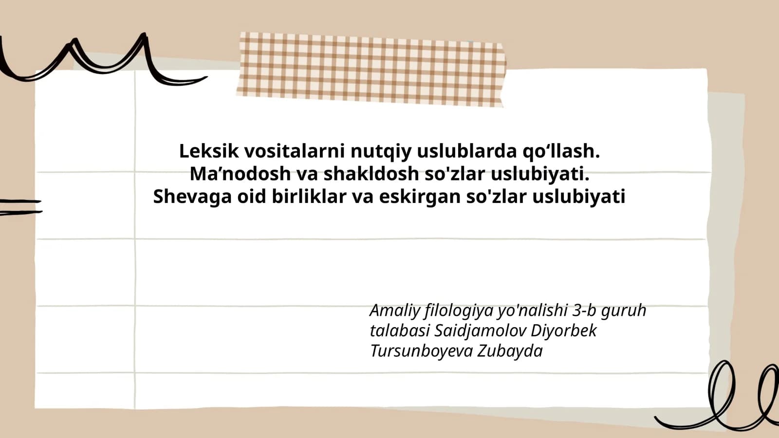 Leksik Vositalar