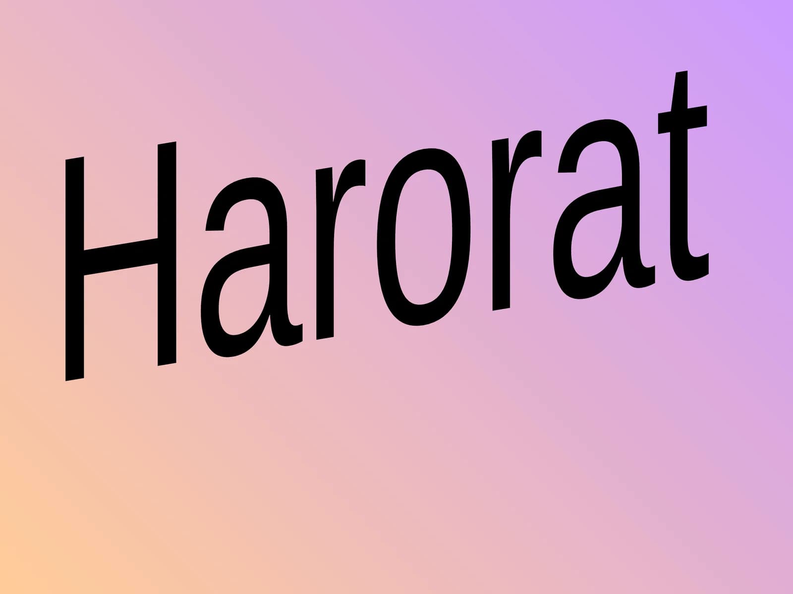 Fizika - Harorat va uning o'lchov birliklari