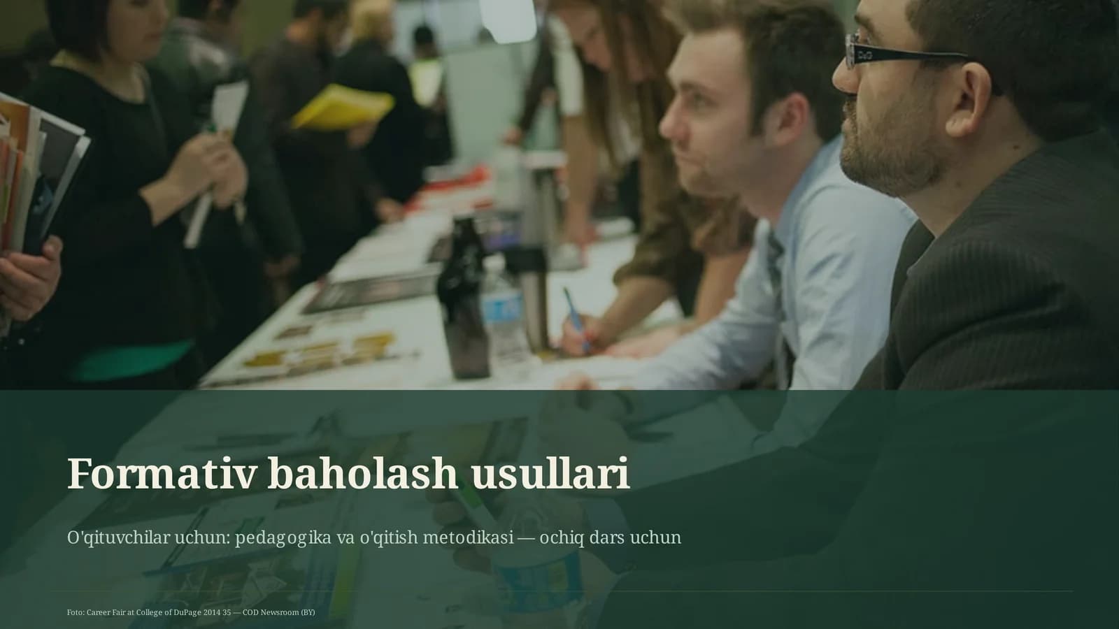 Formativ baholash usullari