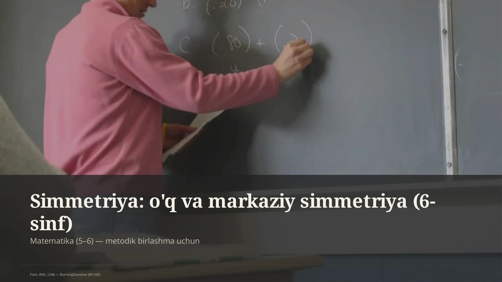 Simmetriya: o'q va markaziy simmetriya (6-sinf)
