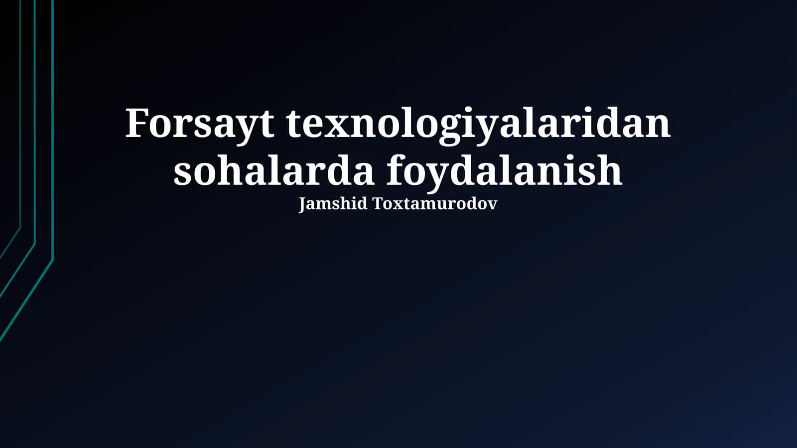 Foresight texnologiyalari: Ta'rif va turlari