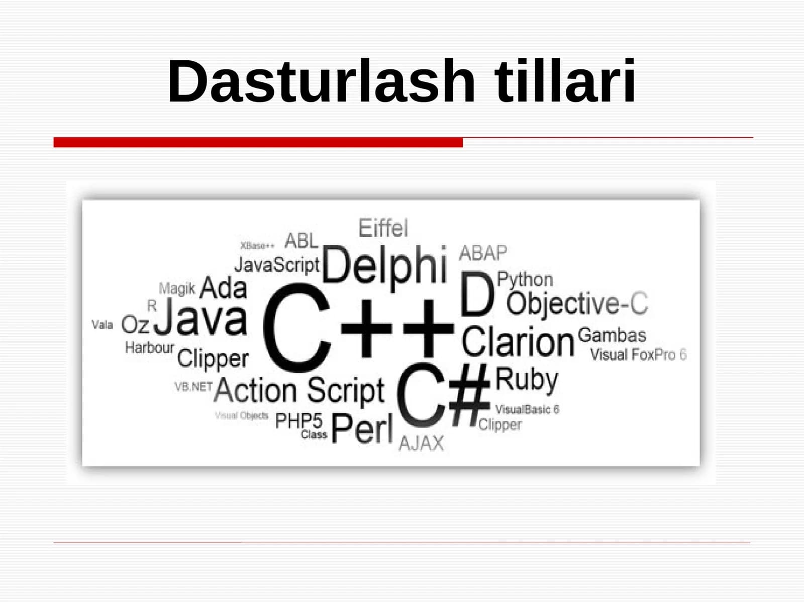 Dasturlashtillari