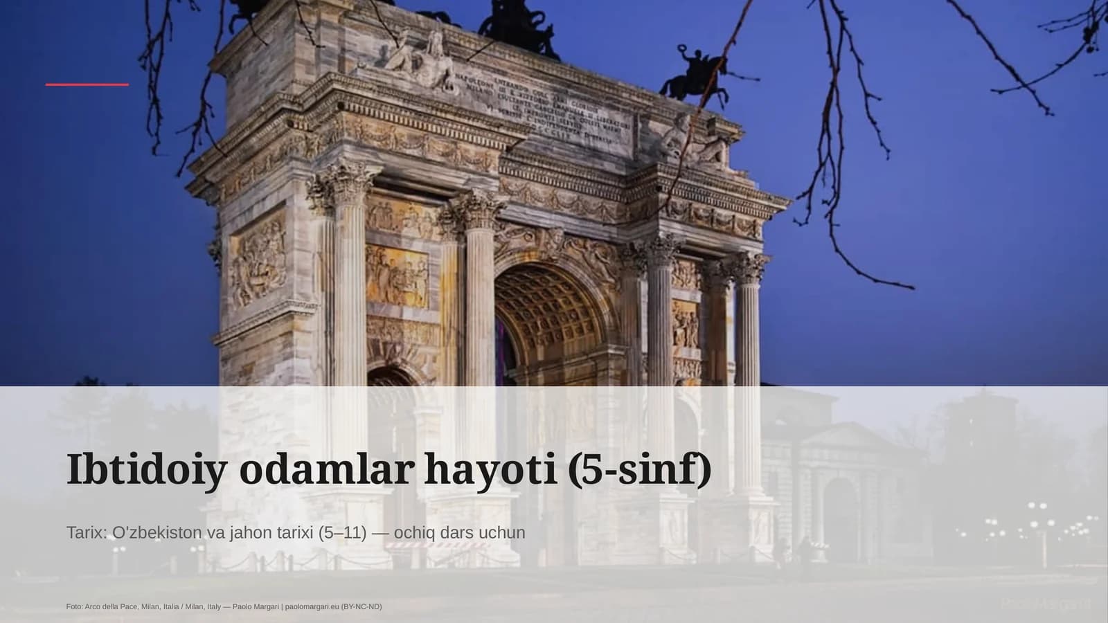 Ibtidoiy odamlar hayoti (5-sinf)