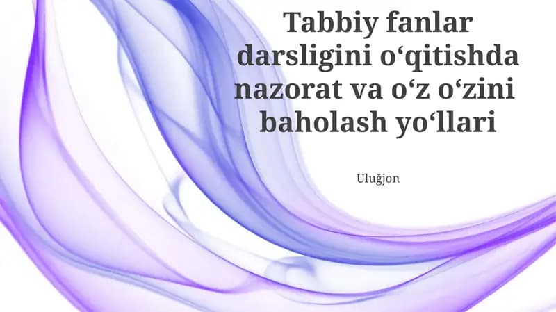 Tibbiyot ta'limi bo'yicha an'anaviy baholash usullari