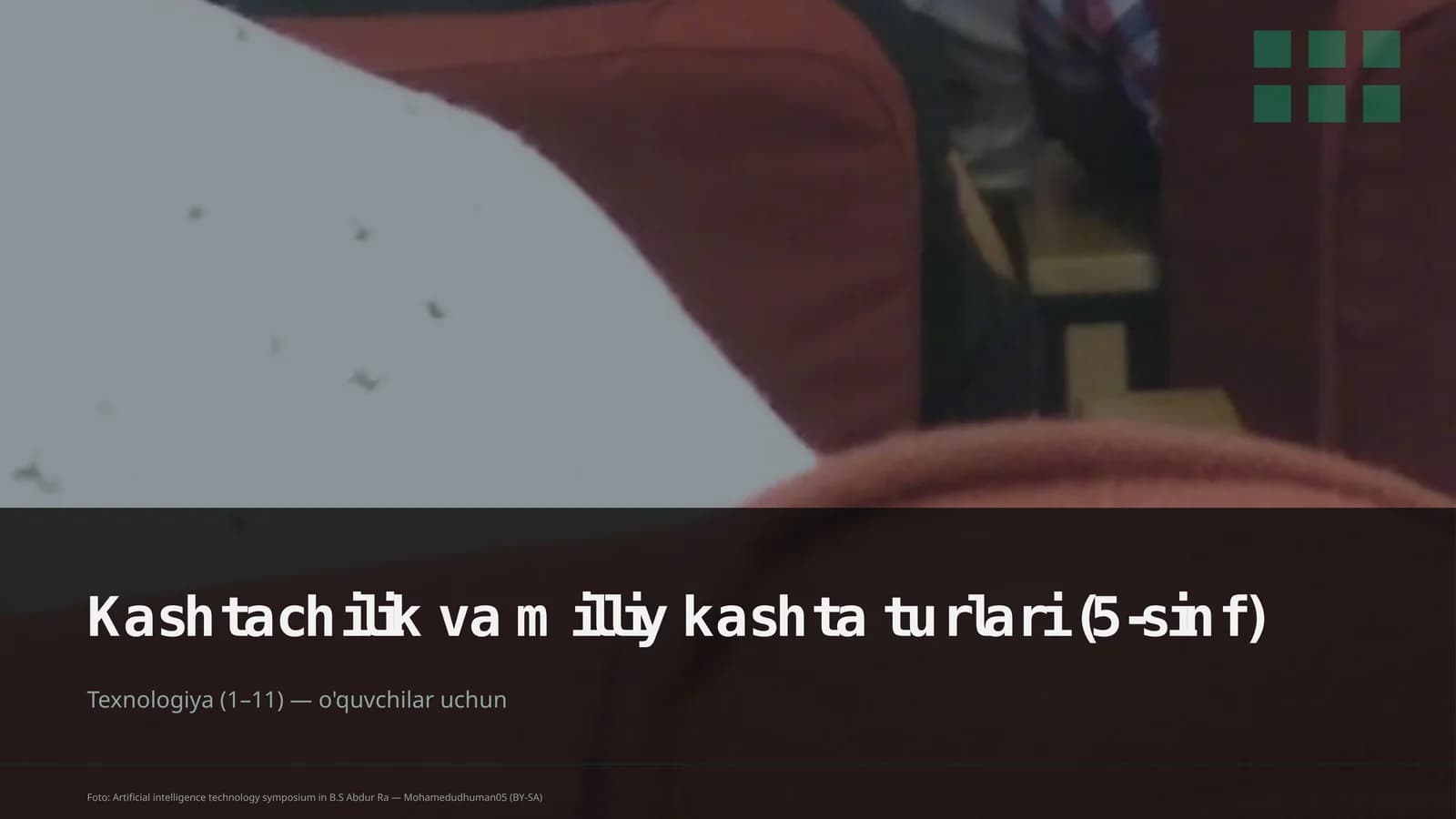 Kashtachilik va milliy kashta turlari (5-sinf)