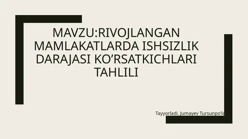 O‘zbekiston Respublikasining 2021-2030 yillarda aholibandligi gako‘maklashish strategiyasi