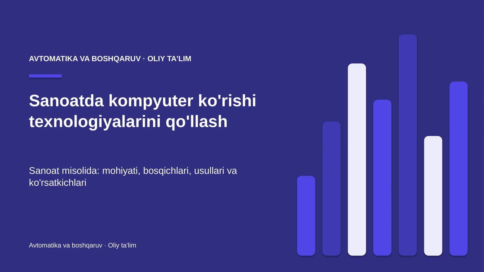sanoatda kompyuter ko'rishi texnologiyalarini qo'llash 4194