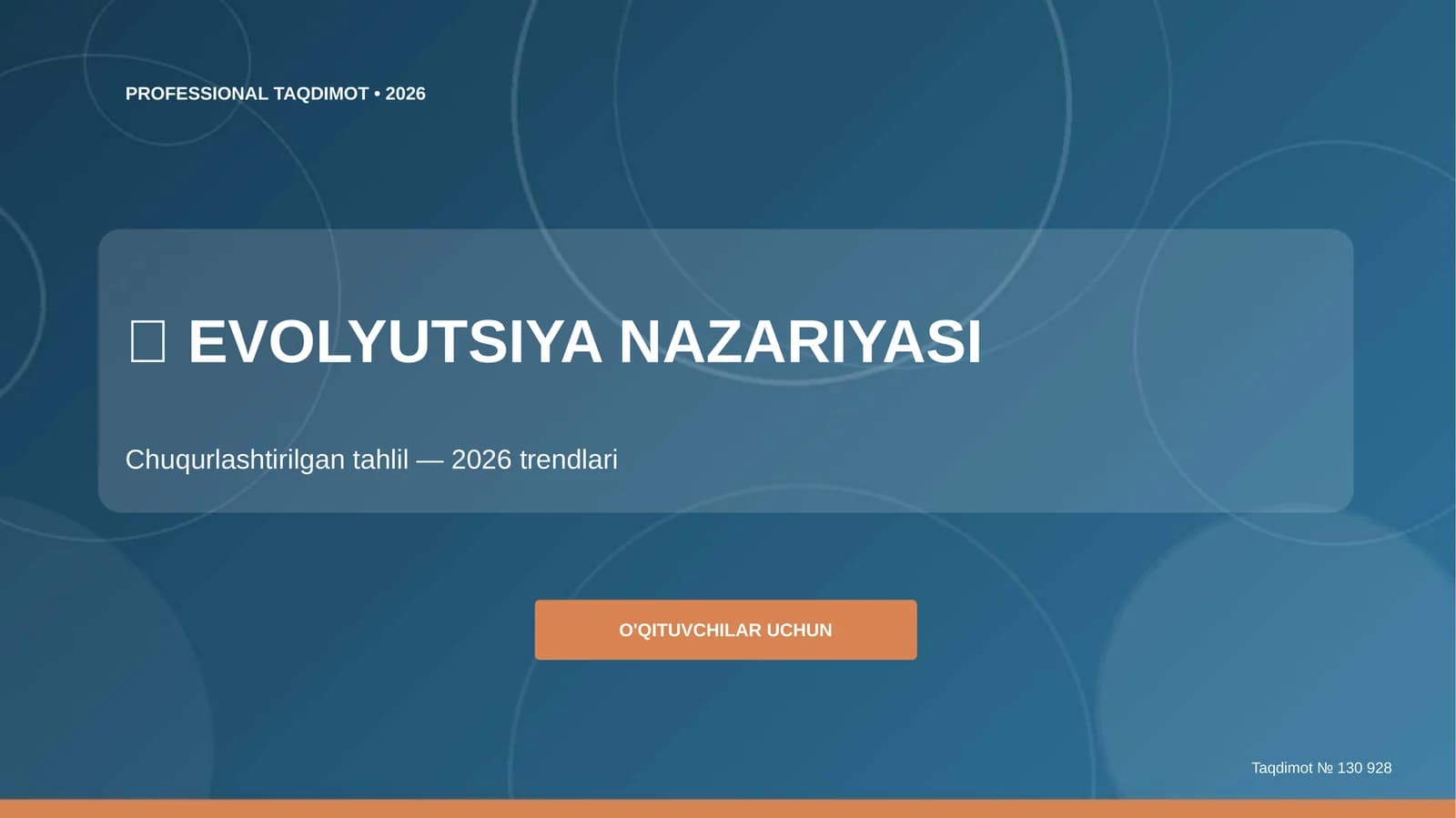 EVOLYUTSIYA NAZARIYASI