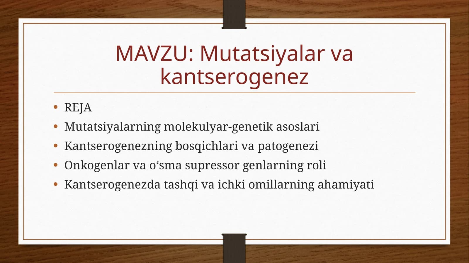 Mutatsiyalarvakantserogenez