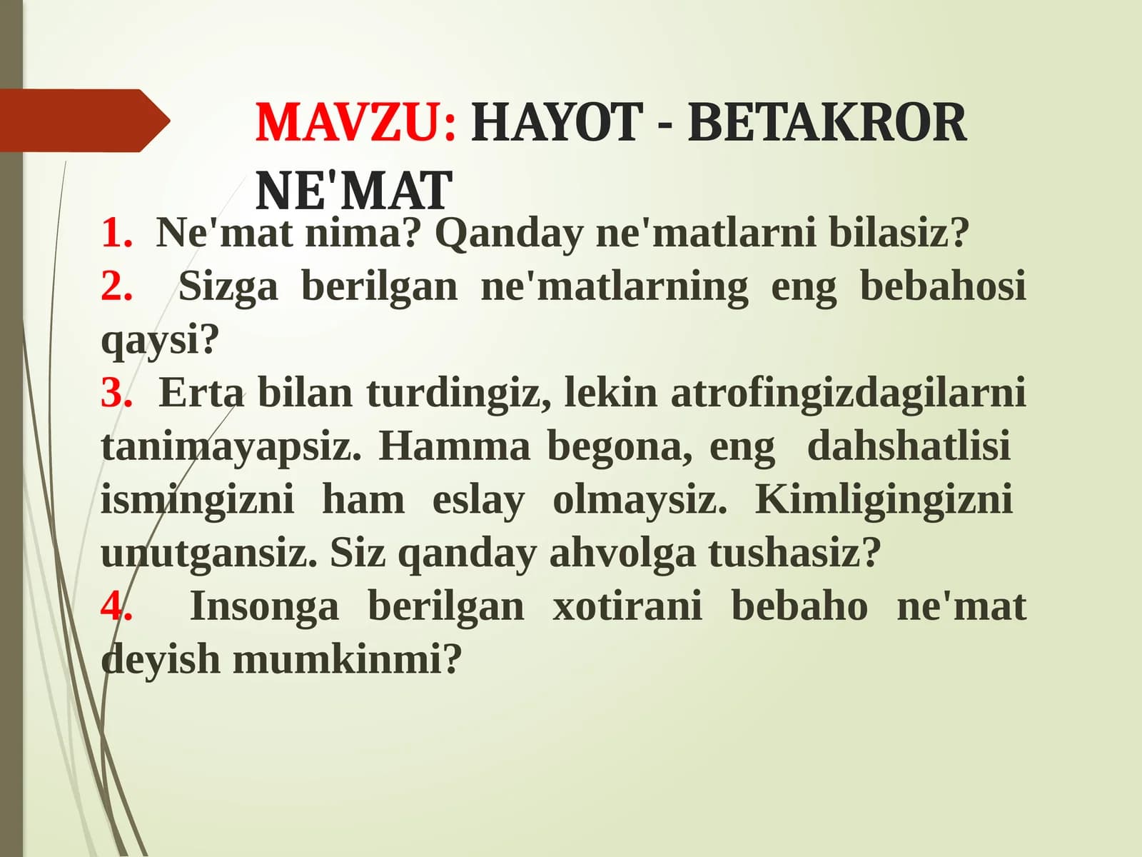 HAYOT - BETAKROR NE'MAT