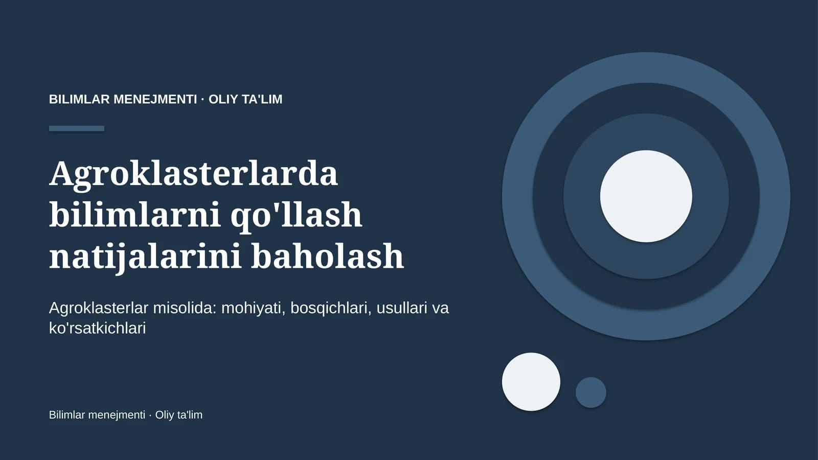 agroklasterlarda bilimlarni qo'llash natijalarini baholash 1348