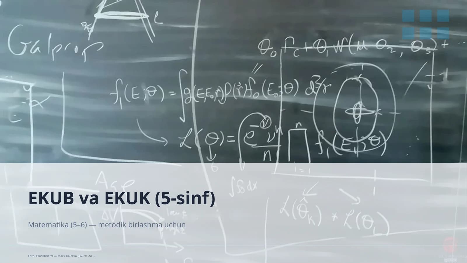 EKUB va EKUK (5-sinf)