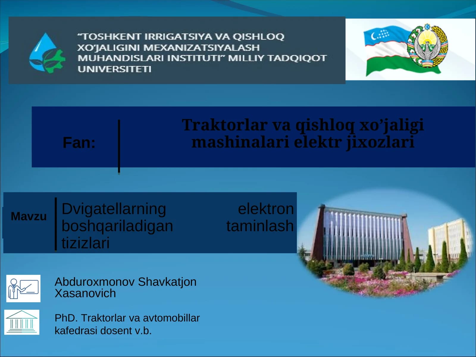 Benzinda ishlaydigan dvagellaning injektorli ta’minlash tizimi elementlari