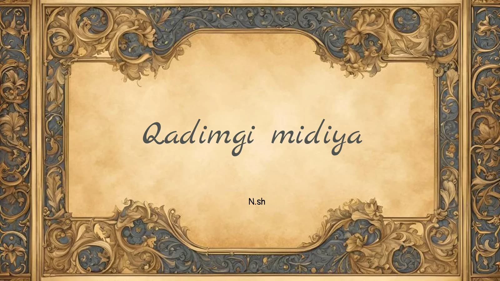 Qadimgi midiya