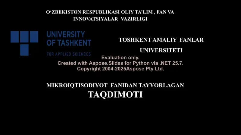Makroiqtisodiyot tushunchasi va uning mohiyati