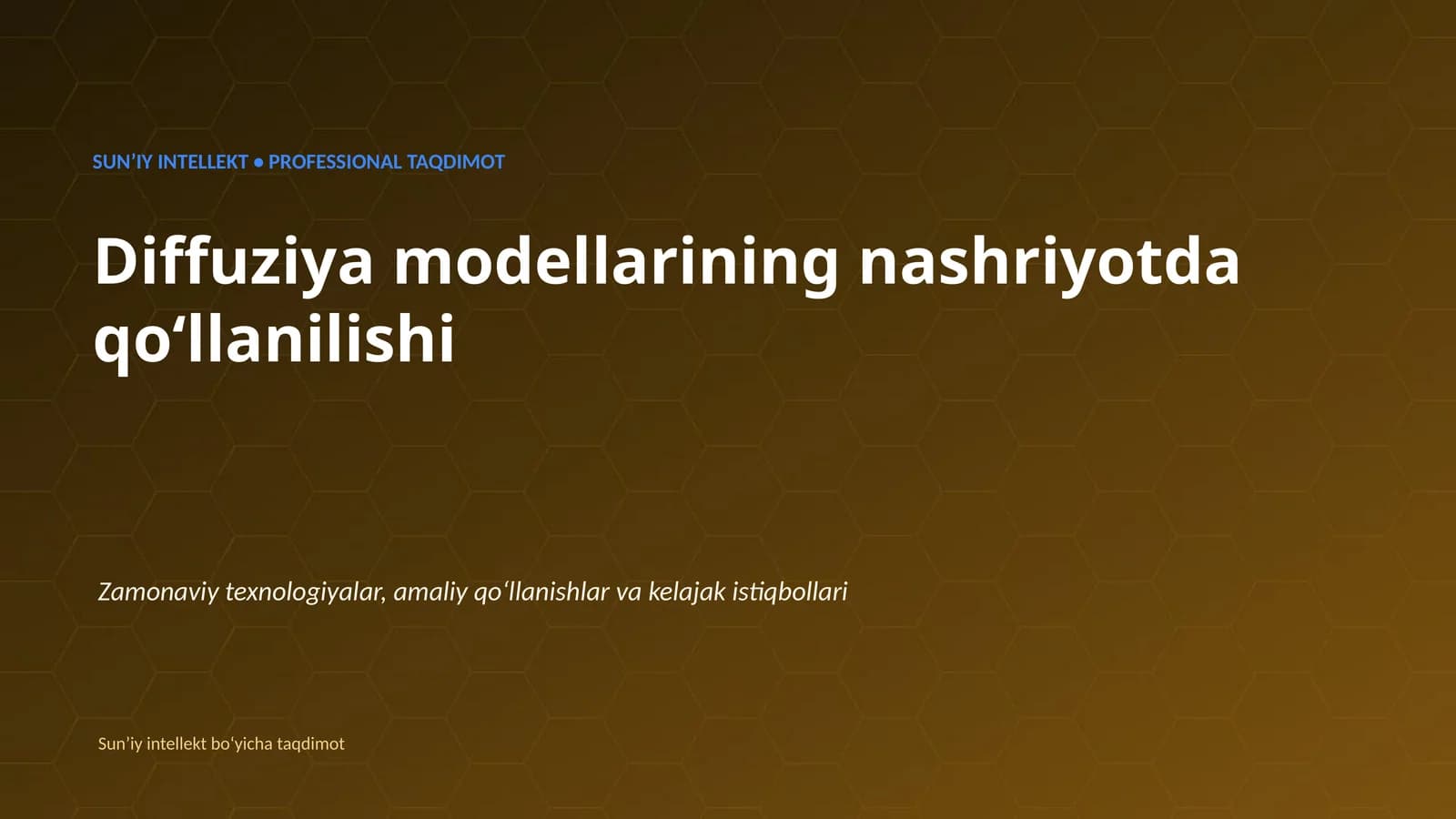 Diffuziya modellarining nashriyotda qoʻllanilishi
