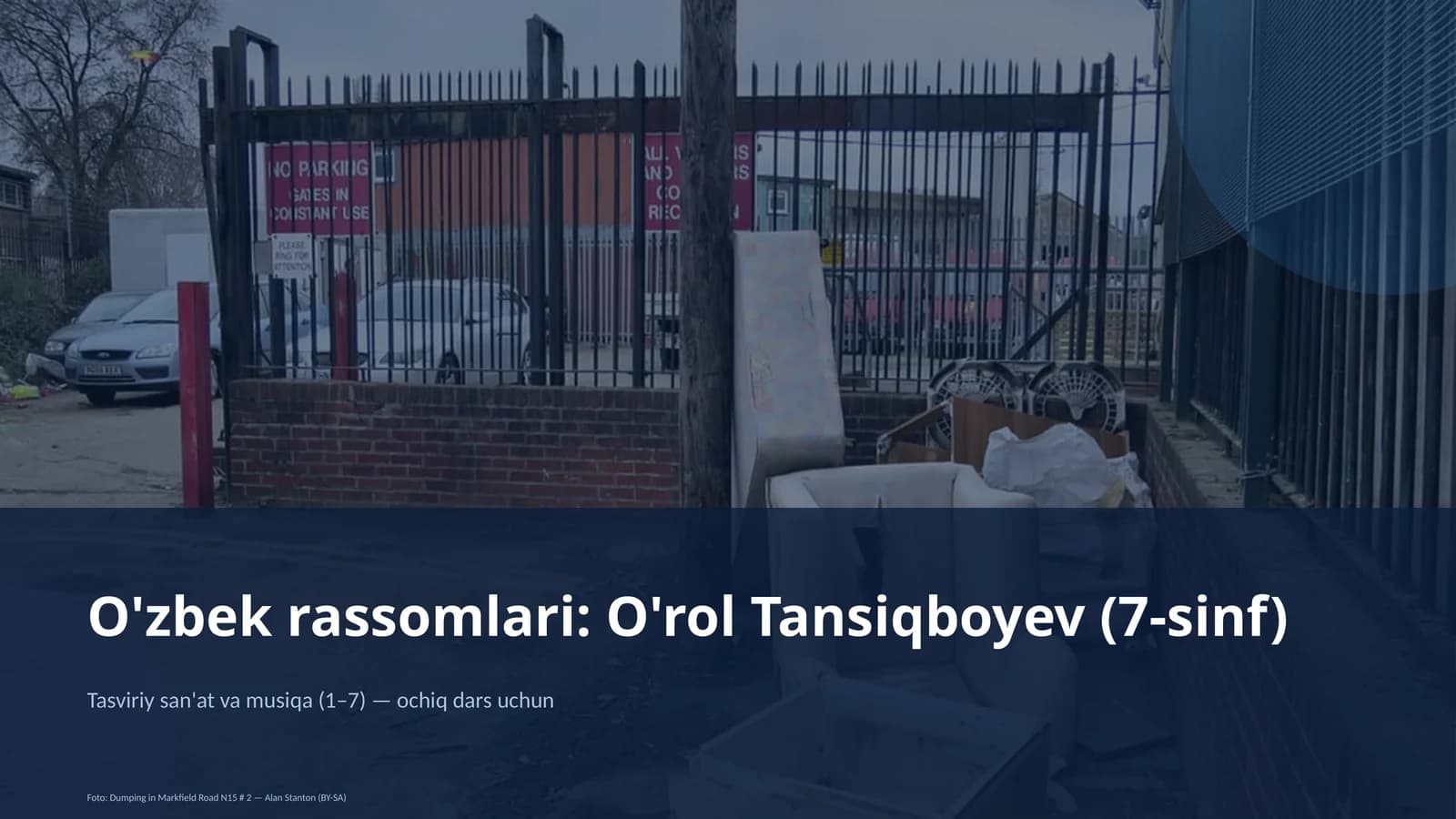 O'zbek rassomlari: O'rol Tansiqboyev (7-sinf)
