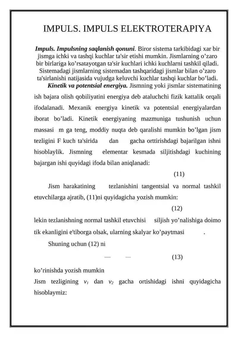 Impuls Elektroterapiya