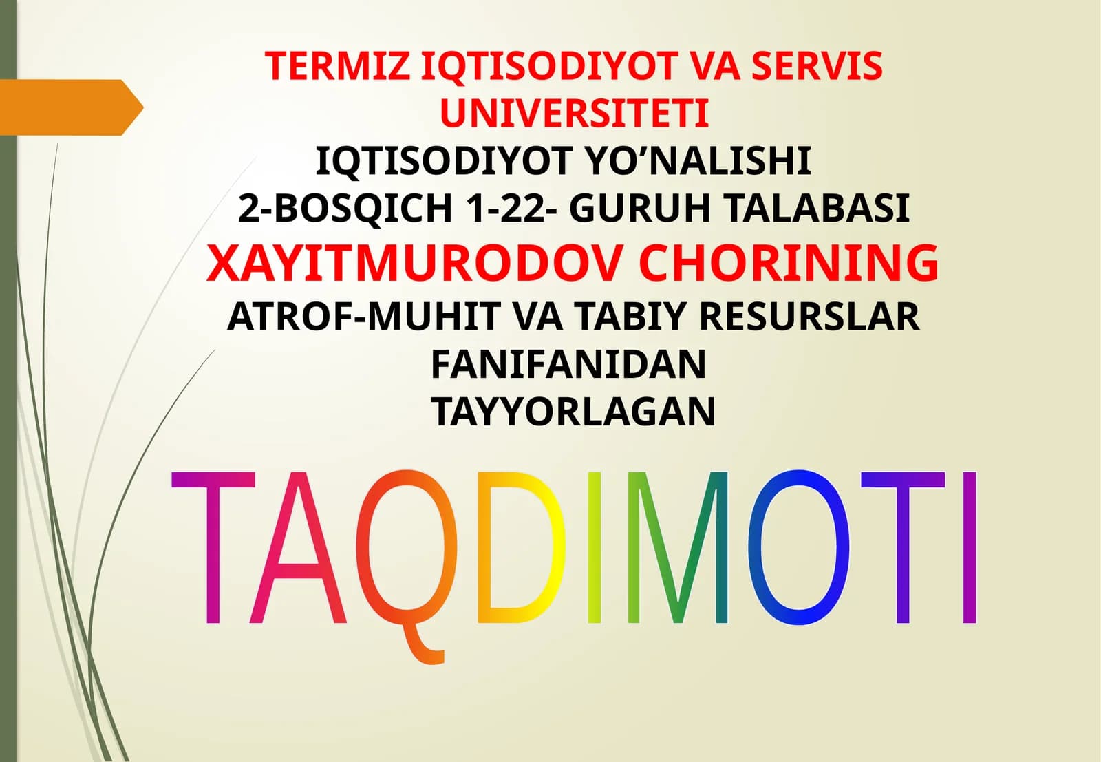 Mamlakatimiz milliy bog'lariva qo'riqxonalari