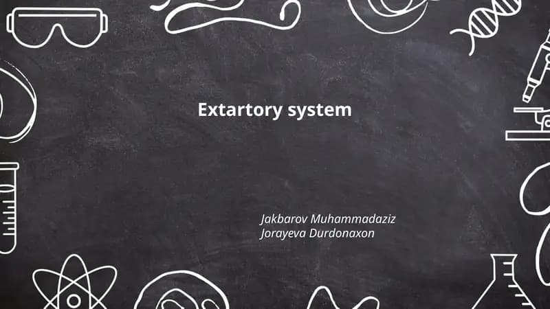 Extartory system