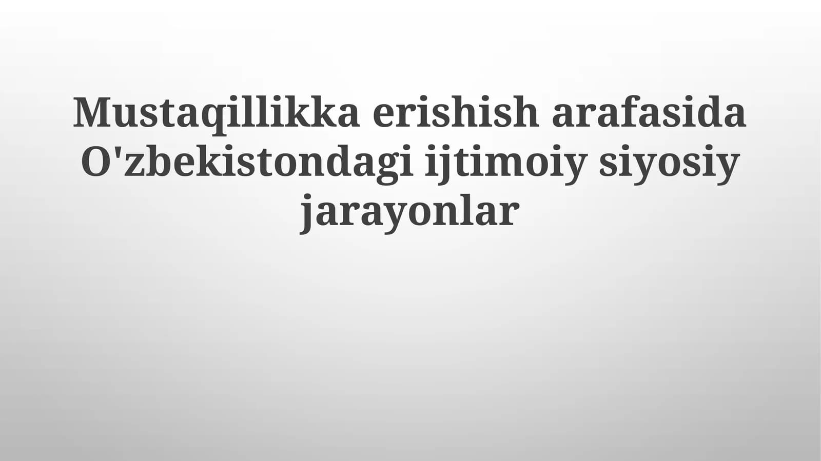 Siyosiy Manzara