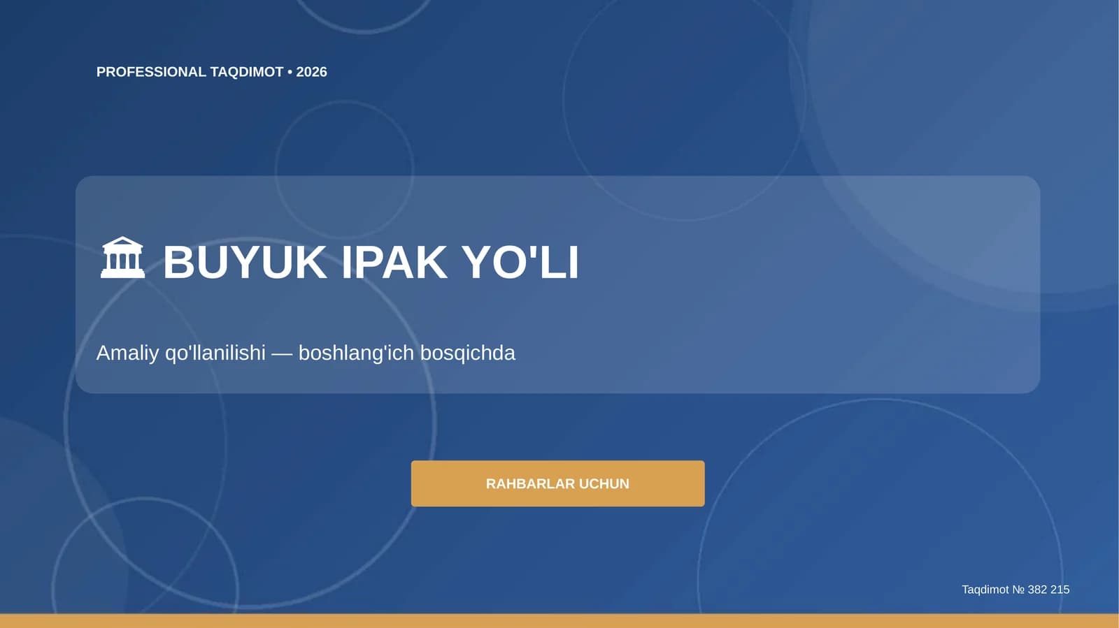BUYUK IPAK YO'LI