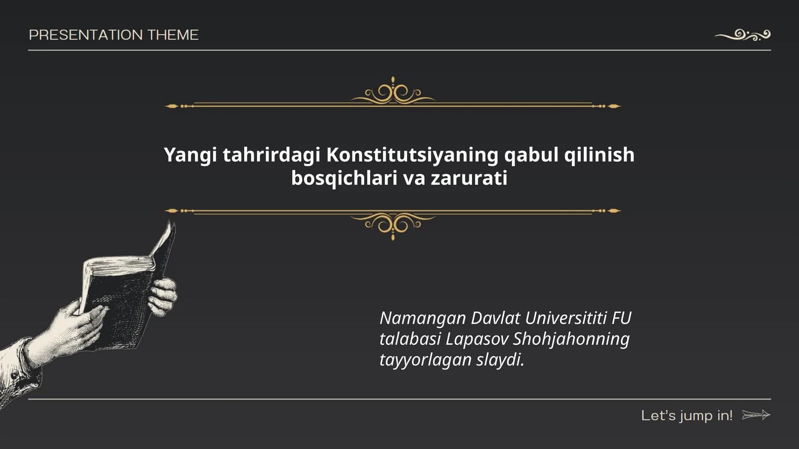 Konstitutsiyaning qabul qilinish bosqichlari va zarurati