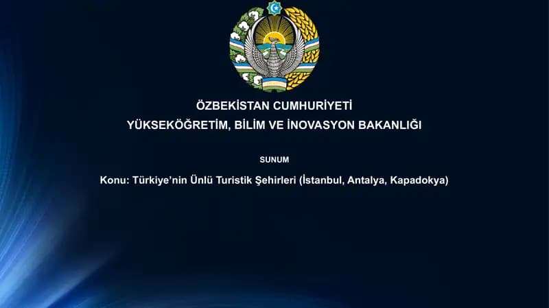 Türkiye’nin Ünlü Turistik Şehirleri