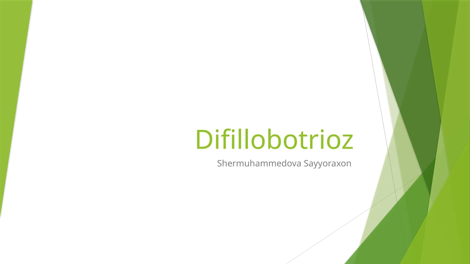 Difillobotrioz