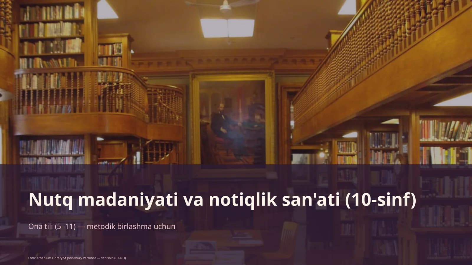 Nutq madaniyati va notiqlik san'ati (10-sinf)