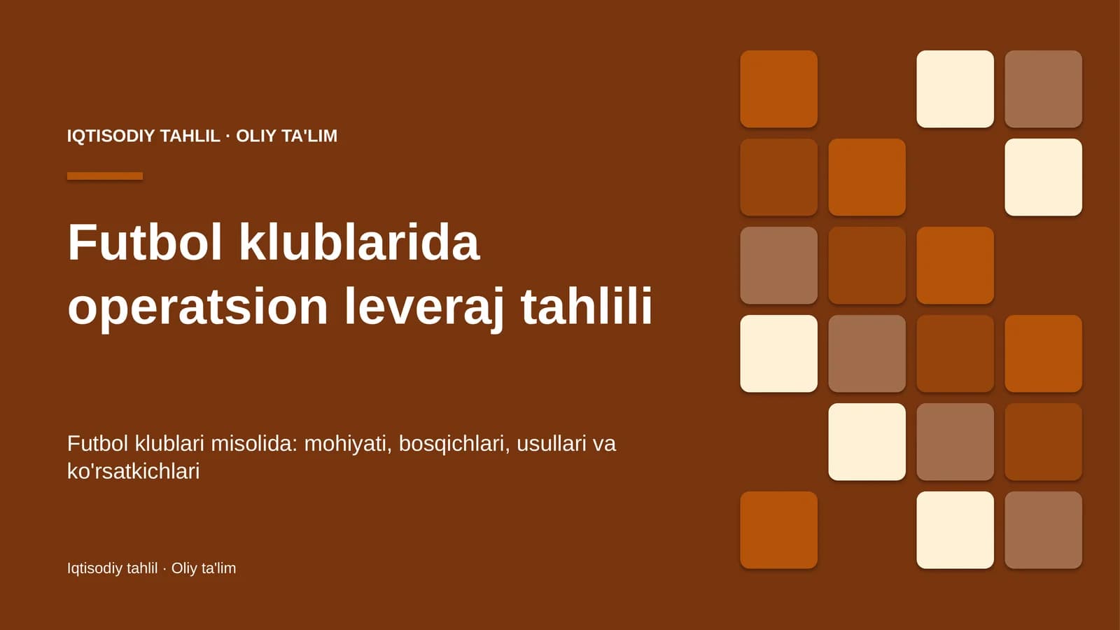 futbol klublarida operatsion leveraj tahlili 9345