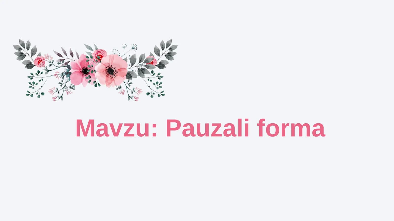 Pauzali forma