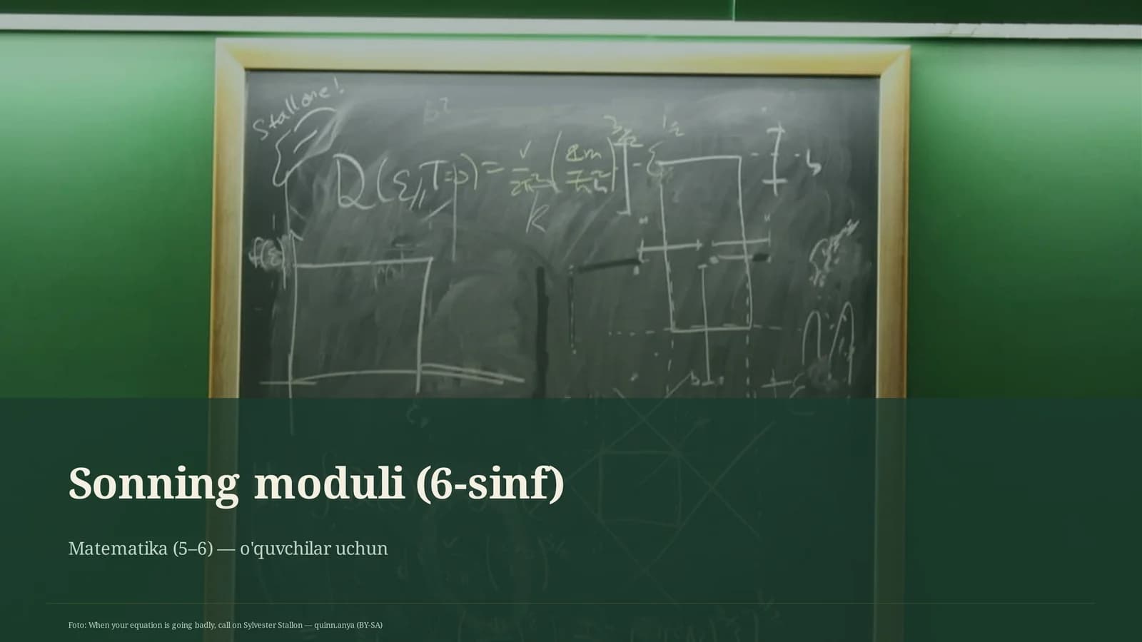 Sonning moduli (6-sinf)