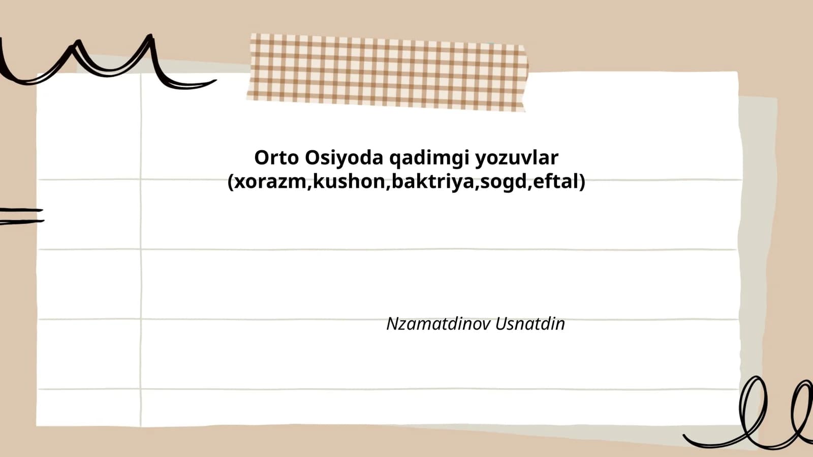 Xorazmiy yozuvlar
