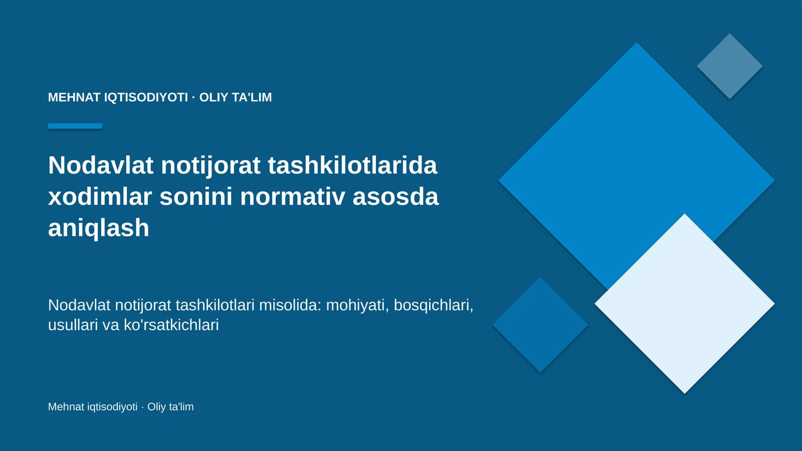 nodavlat notijorat tashkilotlarida xodimlar sonini normativ asosda aniqlash 4983