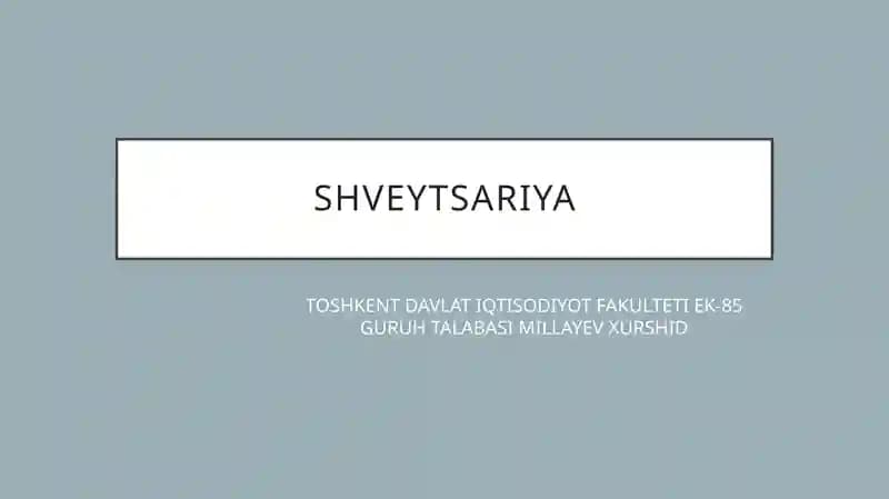 SHVEYTSARIYA