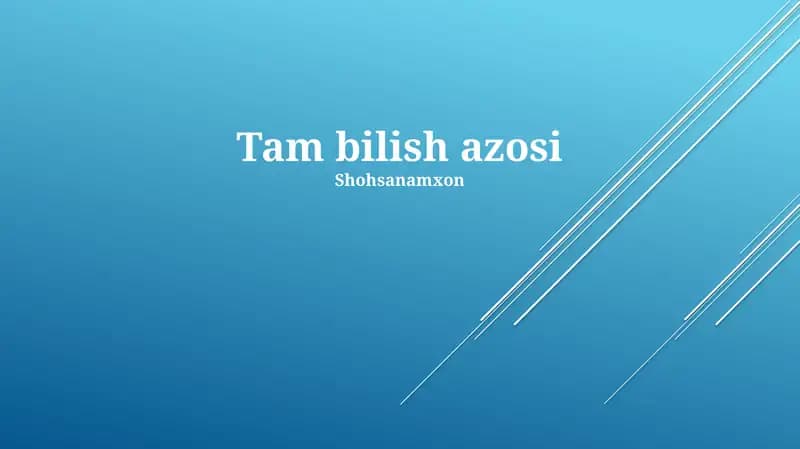 Oltin a'zolikni yangilash