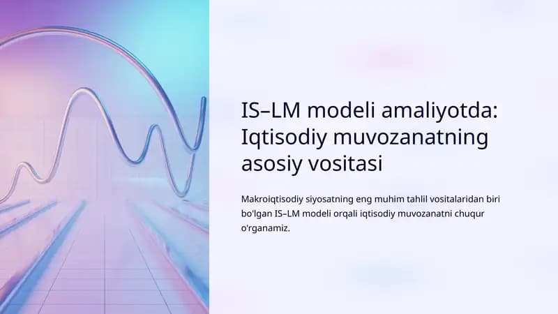 IS–LM modeli