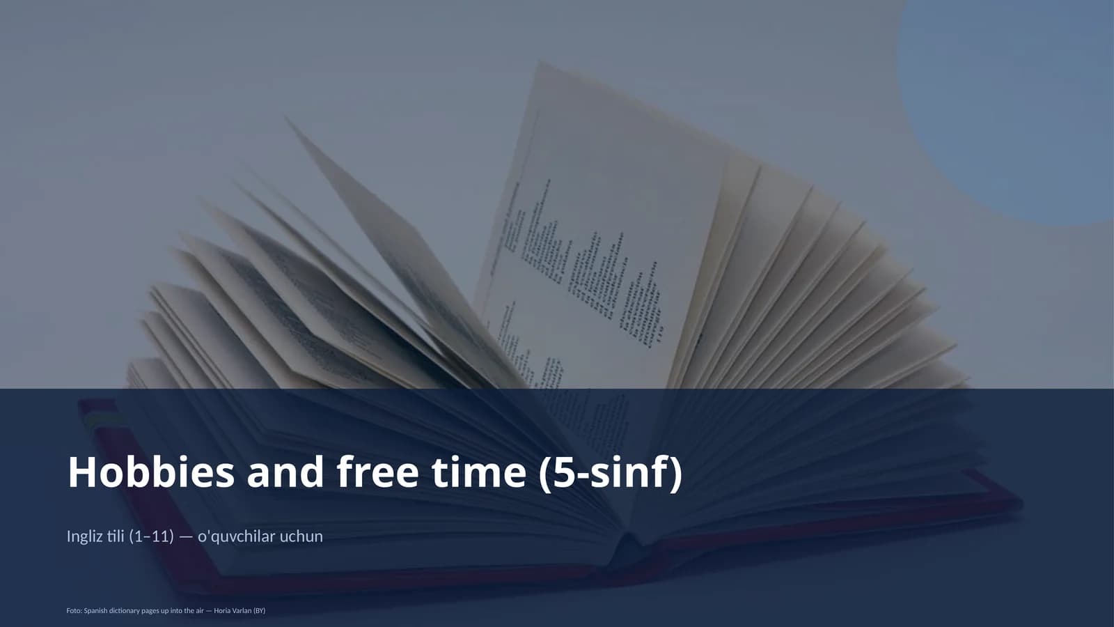 Hobbies and free time (5-sinf)