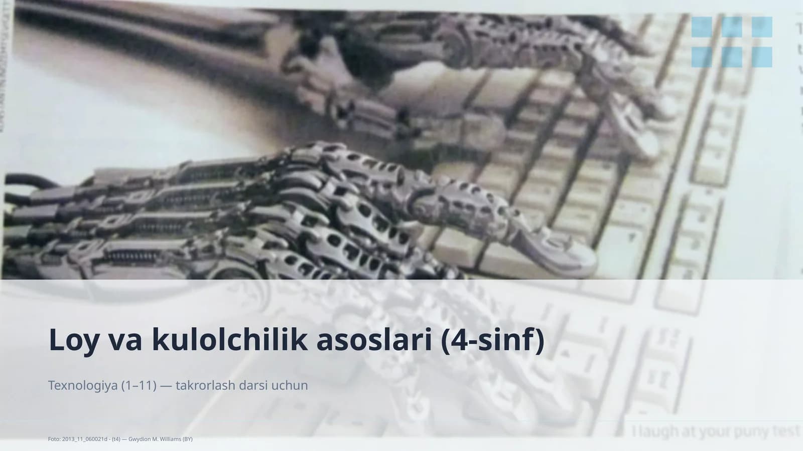 Loy va kulolchilik asoslari (4-sinf)